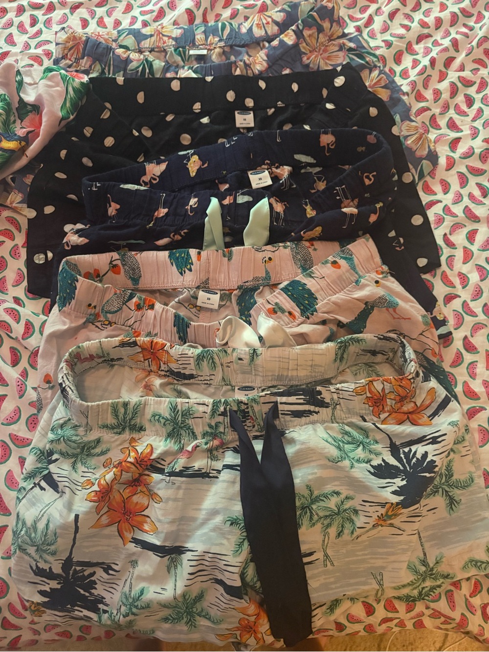 GAP Assorted Printed Lounge Shorts - Tropical & Polka Dot Mix